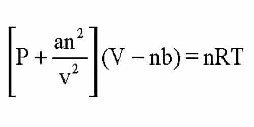 اثبات روابط ضرایب (a و b) معادله حالت واندروالس (Van der Waals)