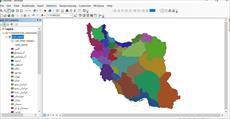 شیپ فایل استان های ایران -
