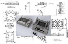 دانلود نقشه های قالب تزریق پلاستیک در سالیدورک و کتیا