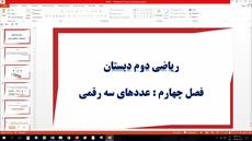 پاورپوینت بررسی فصل چهارم ریاضی دوم دبستان