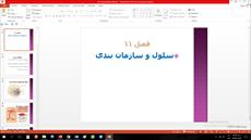 پاورپوینت فصل یازدهم علوم مقطع هفتم سلول و سازمان بندی آن