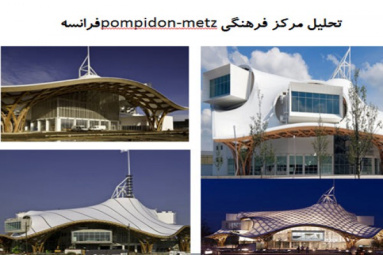 پاورپوینت تحلیل مرکز فرهنگی pompidon-metz فرانسه