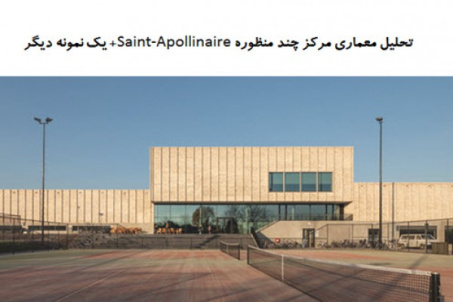 پاورپوینت تحلیل معماری مرکز چند منظوره Saint-Apollinaire + مرکز چند منظوره Doelum Noort