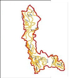 دانلود شیپ فایل منحنی های هم تبخیر استان آذربایجان غربی