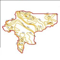 دانلود شیپ فایل منحنی های هم تبخیر استان اصفهان