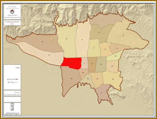 پاورپوینت طرح تفضیلی منطقه 9 تهران
