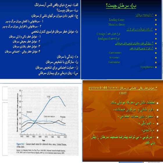 پاورپوینت (اسلاید) نقش عوامل رفتاري در سرطان