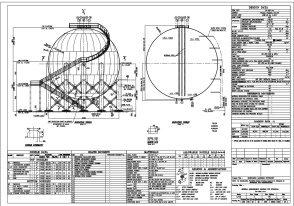 Mechanical Data Sheet for Spherical Storage tanks