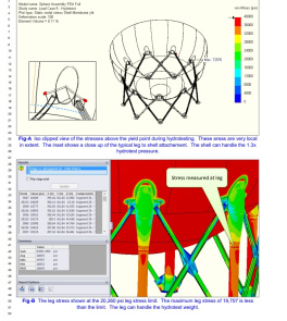 طراحی صفر تا صد مخازن کروی LPG با نرم افزار SolidWorks- تحلیل تنش ( بارهای باد و زلزله)