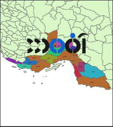شیپ فایل بخش های استان هرمزگان