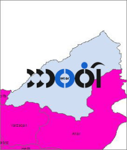 شیپ فایل محدوده سیاسی شهرستان کلیبر