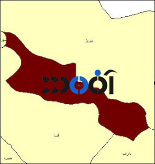 شیپ فایل محدوده سیاسی شهرستان استهبان