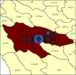 شیپ فایل محدوده سیاسی شهرستان شیراز