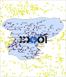 شیپ فایل روستاهای شهرستان ساوجبلاغ