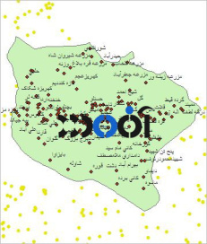 شیپ فایل روستاهای شهرستان نقده