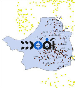 شیپ فایل روستاهای شهرستان اشنویه