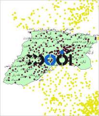 شیپ فایل روستاهای شهرستان سلماس