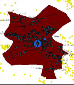 شیپ فایل روستاهای شهرستان خرمبید