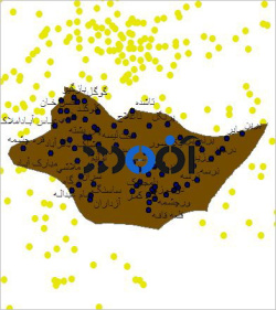 شیپ فایل روستاهای شهرستان مینودشت