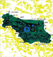 شیپ فایل روستاهای شهرستان بردسیر