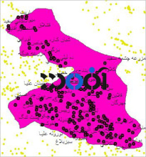 شیپ فایل روستاهای شهرستان روانسر