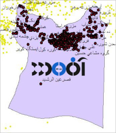 شیپ فایل روستاهای شهرستان گرمسار