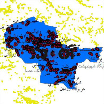 شیپ فایل روستاهای شهرستان سرباز