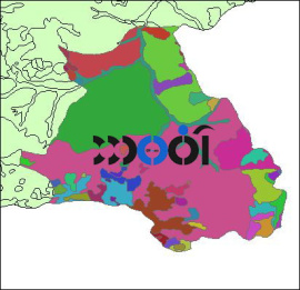 شیپ فایل زمین شناسی شهرستان قروه