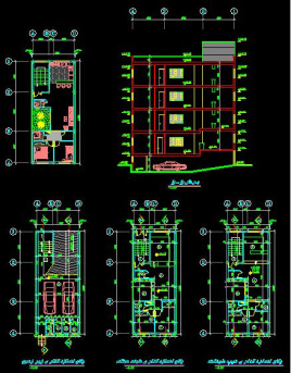 پلان معماري اتوكد طرح 4