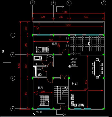 پلان معماري اتوكد طرح 33