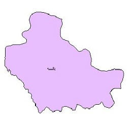 شیپ فایل محدوده سیاسی شهرستان بانه (واقع در استان کردستان)