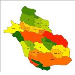 شیپ فایل شهرستان های استان فارس