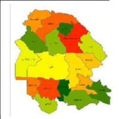 شیپ فایل شهرستان های استان خوزستان