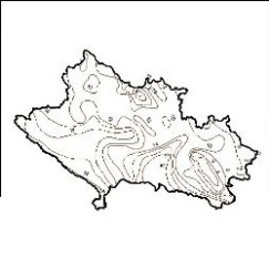 نقشه ی خطوط همدمای استان لرستان