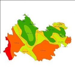 نقشه طبقات اقلیمی استان کرمانشاه