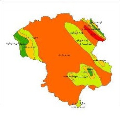 نقشه طبقات اقلیمی استان زنجان