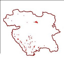 شیپ فایل زمین لغزش های استان کردستان