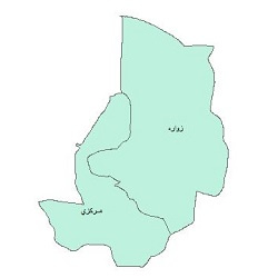 نقشه ی بخش های شهرستان اردستان