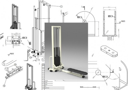 نقشه های اجرایی دستگاه بدنسازی طراحی شده در سالیدورک
