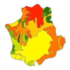 نقشه زمین شناسی شهرستان اسدآباد