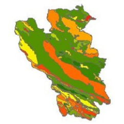نقشه زمین شناسی شهرستان کرمانشاه