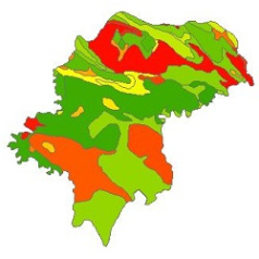 نقشه زمین شناسی شهرستان اندیمشک