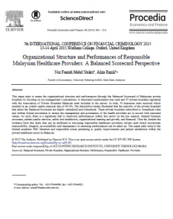 مقاله ترجمه شده با عنوان ساختار و عملکرد سازمانی تامین کنندگان خدمات بهداشتی مالزی