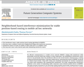 ترجمه مقاله با موضوع کمینه‌ سازی تداخل مبتنی بر همسایگی برای مسیریابی پایدار مبتنی بر مکان در شبکه‌
