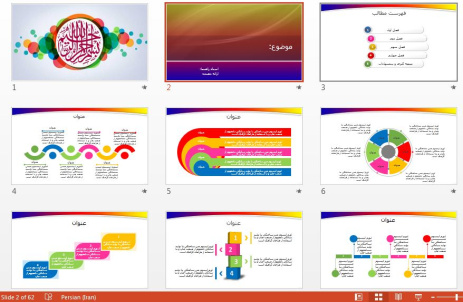 قالب پاورپوينت حرفه اي برای پایان نامه