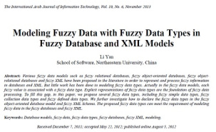 ترجمه مقاله انگلیسی با موضوع مدل سازی داده های فازی با انواع داده های فازی در پایگاه داده فازی و