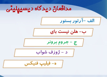 پاورپوینت دیدگاه موضوعی و دیسیپلینی در برنامه درسی