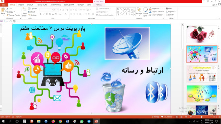 پاورپوینت درس هفتم مطالعات مقطع هشتم ارتباط و رسانه