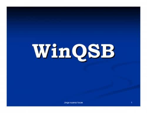 پاورپوینت آشنایی با نرم افزار Win QSB