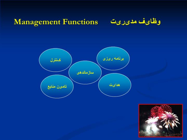 دانلود پاورپوینت پاورپوینت وظایف مدیریت